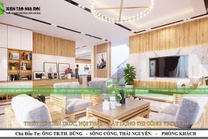 Thiết kế nội thất biệt thự hiện đại tại Thái Nguyên NT1829