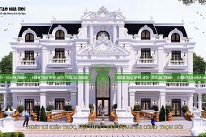 Dinh thự 3 tầng tân cổ điển kiến trúc Pháp đẳng cấp tại Thái Nguyên – LD 1832