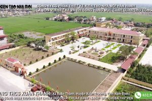 Thi công và thiết kế hạng mục cảnh quan cho Trường THCS Xuân Thành