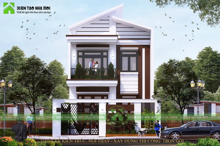 Thiết kế nhà phố hiện đại mặt tiền 7m đẹp tại Bỉm Sơn, Thanh Hóa ...