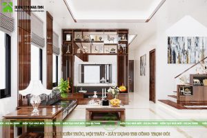 Thiết kế nội thất biệt thự hiện đại đẹp, sang trọng tại Thái Nguyên NT1850