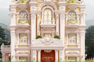 THIẾT KẾ LÂU ĐÀI ĐẲNG CẤP CỔ ĐIỂN KIỂU PHÁP, HOA LỆ TẠI ĐÀ LẠT LD1835